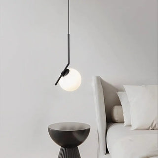 Nordic glass hanging pendant lamp, Scandinavian designer ceiling light fixture