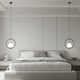 Scandinavian pendant lamp with elegant glass design, Nordic hanging ceiling fixture