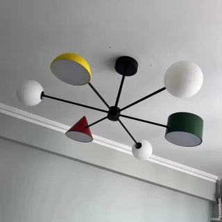 CONTRI Artistic Multicolored Shade Ceiling Light – view 6
