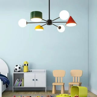 CONTRI Artistic Multicolored Shade Ceiling Light – view 2