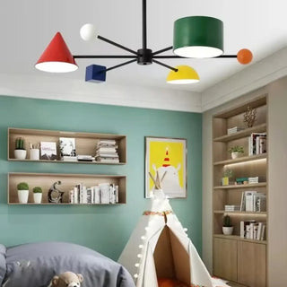 CONTRI Artistic Multicolored Shade Ceiling Light – view 5