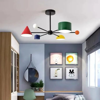 CONTRI Artistic Multicolored Shade Ceiling Light – view 1