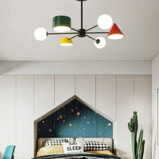 CONTRI Artistic Multicolored Shade Ceiling Light – view 4
