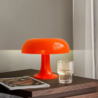 DIAME Vintage Orange Mushroom Lamp - warm amber glow