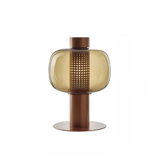 VETRA Contemporary Colored Glass Table Lamp – Vibrant Artistic Design