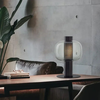 VETRA Contemporary Colored Glass Table Lamp – Vibrant Artistic Design