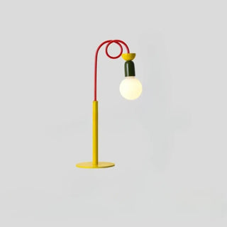 ZIGGY Yellow Base Contemporary Table Lamp – Retro Cheerful Design