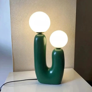 TSILO Sculptural U-Shape Double Globe Table Lamp – Artistic Elegant Design