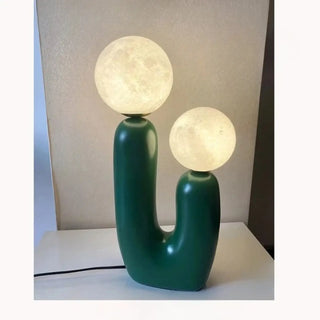 TSILO Sculptural U-Shape Double Globe Table Lamp – Artistic Elegant Design