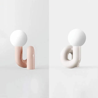 YEIMY Rounded Contemporary Table Lamp – Chic Sculptural Modern Design