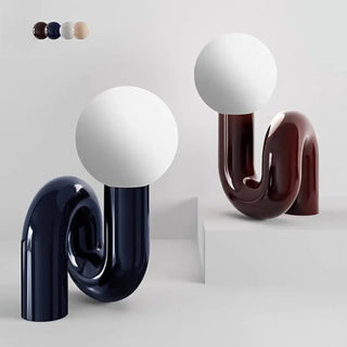 YEIMY Rounded Contemporary Table Lamp – Chic Sculptural Modern Design