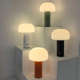 SATIA LED Table Lamp – Modern Minimalist Colored Base Design