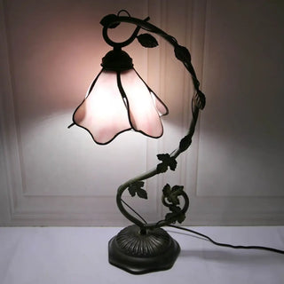 TIFFE Frosted Glass Flower Table Lamp – Elegant Botanical Design