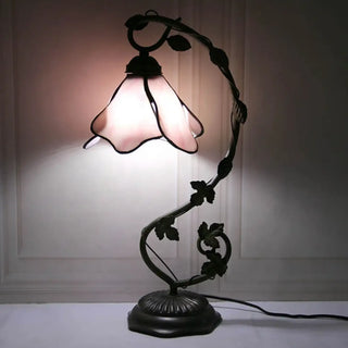 TIFFE Frosted Glass Flower Table Lamp – Elegant Botanical Design