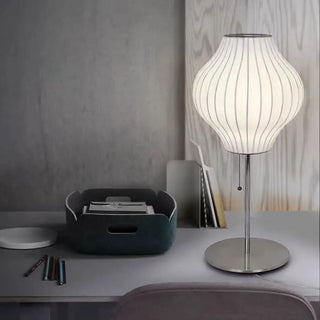 Wabi-Sabi Pumpkin LED Floor Lamp – Japanese Fabric Decorative Lighting
