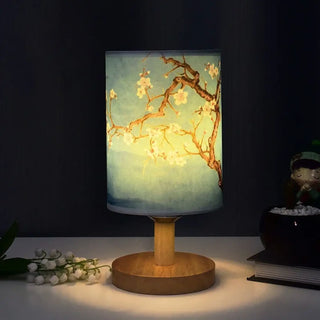 SAMIRA Asian-Style Floral Table Lamp – Oriental Decorative Lighting