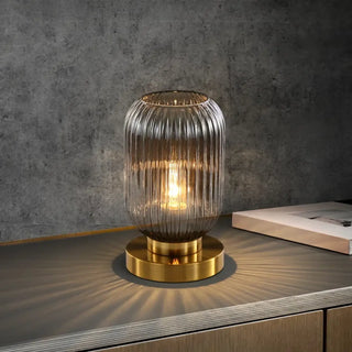 VETY Glass Table Lamp – Golden Base Refined Elegant Design