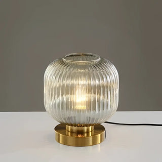 VETY Glass Table Lamp – Golden Base Refined Elegant Design