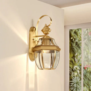 CIEN Retro Gold-Plated Exterior Lantern – Vintage Garden Outdoor Lamp