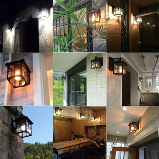 TAGE Vintage Classic Outdoor Exterior Lamp – Retro Lantern Wall Light
