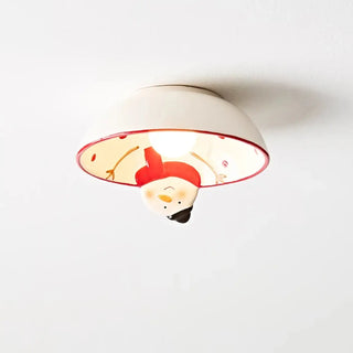 SNOWMI Snowman Ceramic Children Ceiling Light – Playful Whimsical Fixture