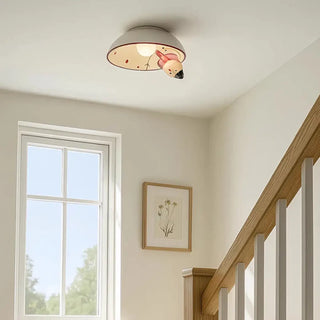 SNOWMI Snowman Ceramic Children Ceiling Light – Playful Whimsical Fixture
