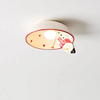 SNOWMI Snowman Ceramic Children Ceiling Light – Playful Whimsical Fixture