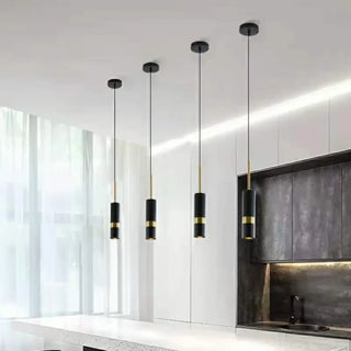 Long modern pendant light, contemporary design ceiling hanging fixture