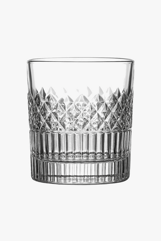 Faceted whisky glasses, 350 ml