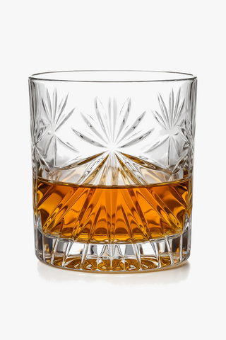 Faceted whisky glasses, 350 ml