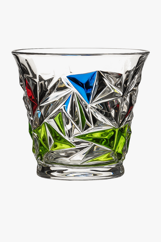Embossed relief crystal glass drinking glasses