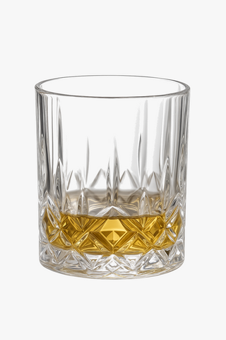 Embossed relief crystal glass whisky glasses, 230 ml