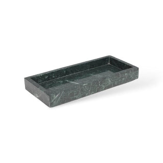 Ensemble de salle de bain en marbre vert – Kit d'accessoires de luxe avec distributeur de savon et porte-brosse à dents