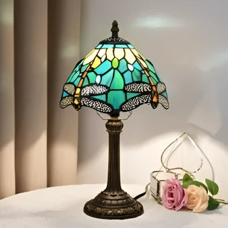 ANTIKA Vintage Antique Bedside Lamp - in reading corner