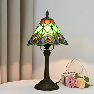 ANTIKA Vintage Antique Bedside Lamp - front view