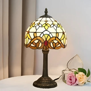 ANTIKA Vintage Antique Bedside Lamp - on wooden bedside table