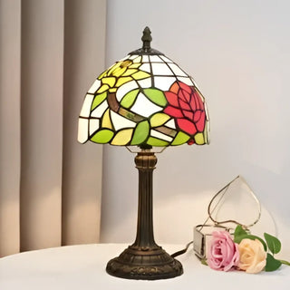 ANTIKA Vintage Antique Bedside Lamp - antique finish detail