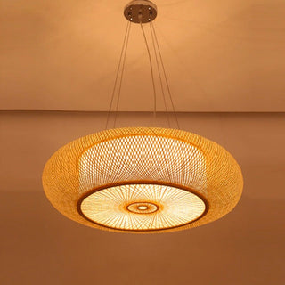 Bamboo Pendant Lamp – Eco Friendly Pendant Light with LED Lighting for Indoor Use