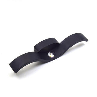 Designer Wall Light – Curved Aluminium LED Lamp | Black White Wall Sconce
