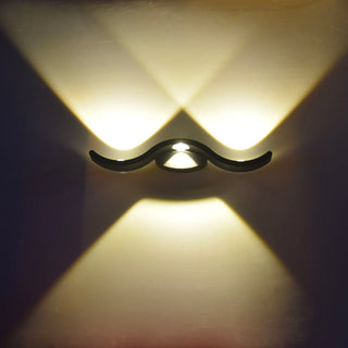 Designer Wall Light – Curved Aluminium LED Lamp | Black White Wall Sconce
