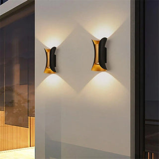 European Italian outdoor wall light wide view — premium design