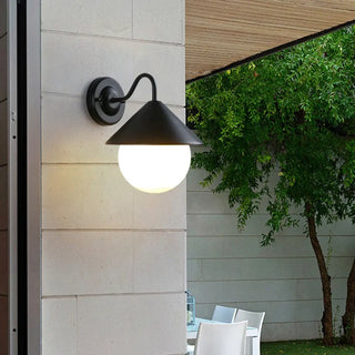 ALLITE Modern Black & White Glass Outdoor Luminaire – Elegant Exterior Design