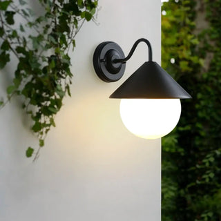 ALLITE Modern Black & White Glass Outdoor Luminaire – Elegant Exterior Design