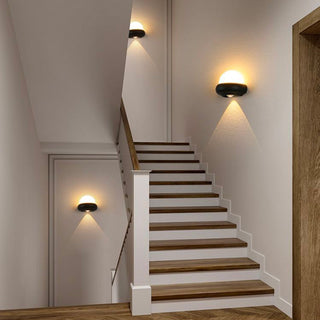 LED Outdoor Wall Light – Frosted Globe Aluminium IP65 Weather-Resistant Fixture