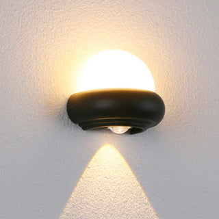 LED Outdoor Wall Light – Frosted Globe Aluminium IP65 Weather-Resistant Fixture