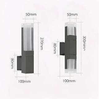 LOUNA Versatile Outdoor Exterior Lamp – Wall-Mounted Contemporary Light