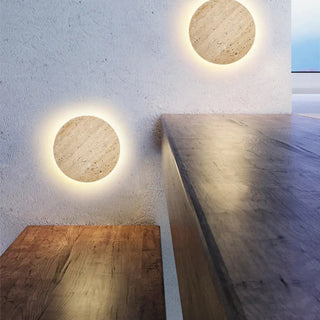 RINATA Waterproof Natural Stone Exterior Luminaire – Modern Outdoor Wall Light