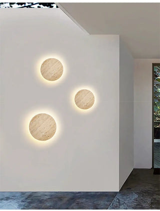 RINATA Modern Stone Outdoor Wall Light – Waterproof Natural Exterior Luminaire