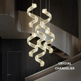 Gold Crystal Chandelier – Elegant Modern Lighting With Remote Control & Adjustable Intensity
