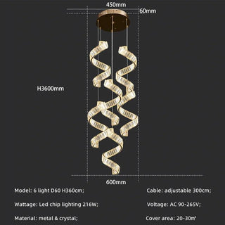 Gold Crystal Chandelier – Elegant Modern Lighting With Remote Control & Adjustable Intensity